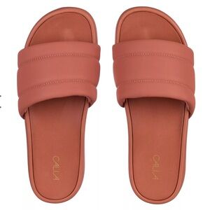 CALIA SoleForm Slide Warm Terracotta $48 Retail NWT
